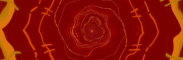 Tunnel Neon Vortice Ottagono VJLoops 3:1 Triple Wide 60fps Screensaver