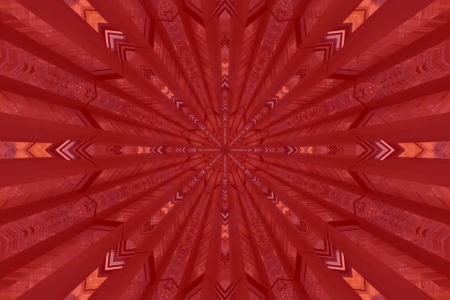 Frattale Rosso Caleidoscopio Tunnel Neon Vj Loop 3:2 Surface 60fps Screensaver