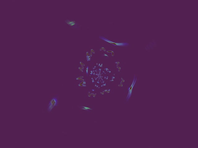 Tunnel Neon Esplosione Caleidoscopio VJ Loop 4:3 Classico 60fps Salvaschermi