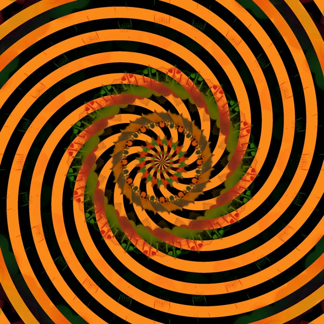 Tunnel Neon Caleidoscopio Spirale 1:1 Square 60fps Screensaver VJLoops