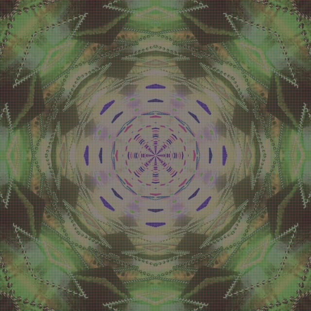 Tunnel Neon Mandala Vortice VJ Loop 1:1 Square 60fps Screensaver