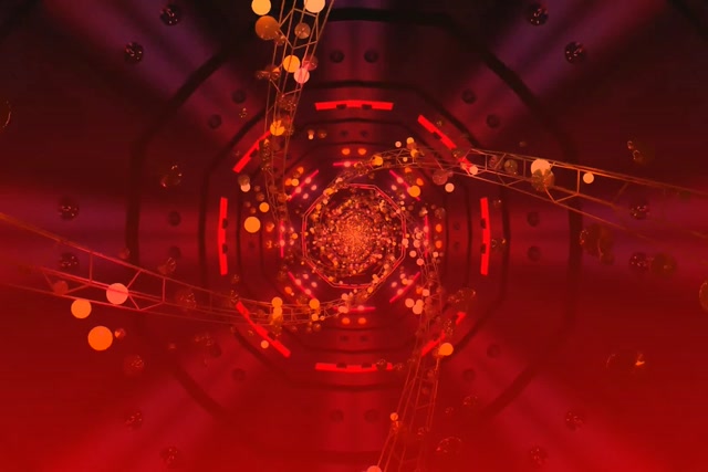 Tunnel Neon Spirale Ottagono VJ Loop 60fps 3:2 Surface Screensaver