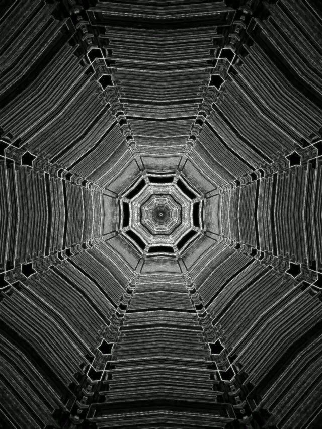 Tunnel Neon Ottagono Vortice 3:4 iPad Ritratto 60fps Screensaver VJ Loop