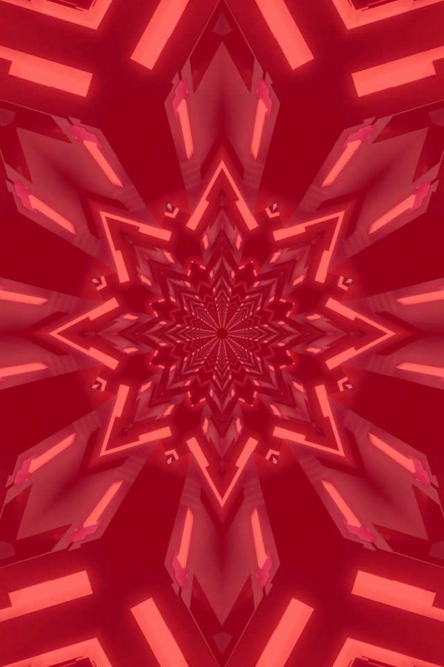 Tunnel Neon Caleidoscopio Stella 2:3 Photo Portrait 60fps Screensaver Vj Loop