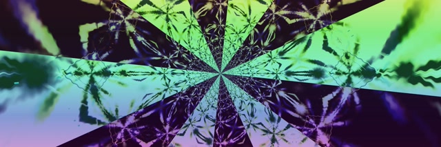 Tunnel Neon Esplosione Stella Caleidoscopio VJLoops 3:1 Triple Wide 60fps Screensaver