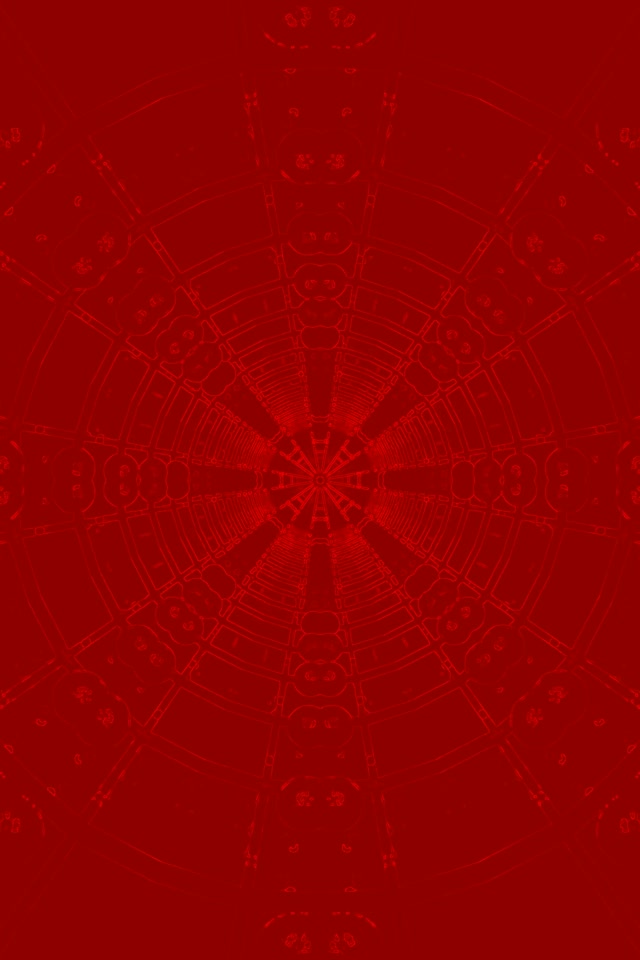 Tunnel Neon Rosso Mandala VJLoops 2:3 Ritratto Foto 60fps Screensaver