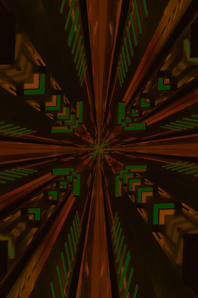 Tunnel Neon Frattale Caleidoscopio Esplosione 2:3 Photo Portrait 60fps Screensaver VJLoop