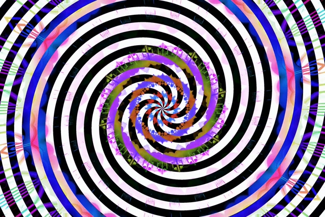 3:2 Tunnel Neon Spirale Concentrica Luminosa Viola Verde Arancione 60fps Screensaver Visual VJ