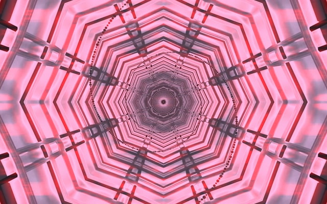 Tunnel Neon Vortice Ottagono Rosa Vj Loop 60fps 16:10 Macbook Screensaver