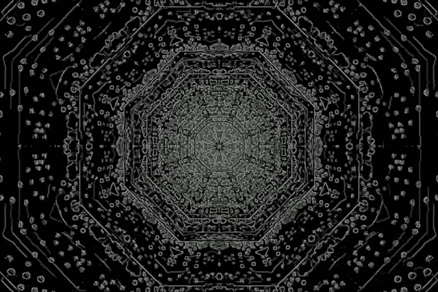 Tunnel Neon Ottagono Screensaver 3:2 Surface 60fps VJ Loop