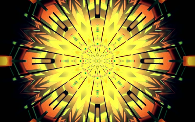 Neon Tunnel Kaleidoscope Burst VJ Loop 60fps 16:10 MacBook Screensaver