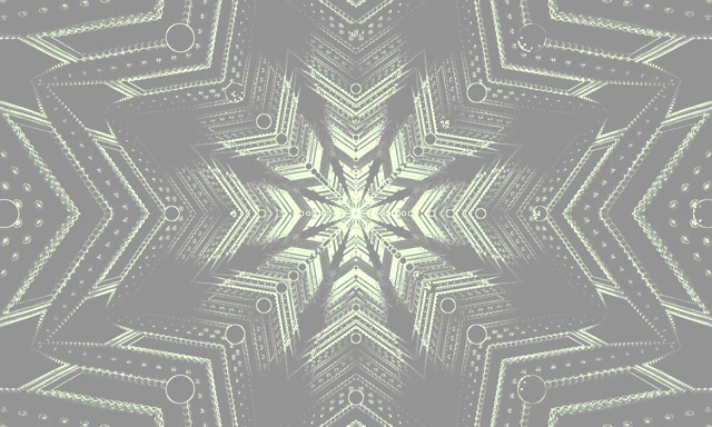 Tunnel Neon Fiocco di Neve Grigio Stella Screensaver 5:3 Wide 60fps VJ Loop