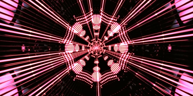 Tunnel Neon Ottagono Ragnatela VJ Loop 2:1 Univisium 60fps Screensaver