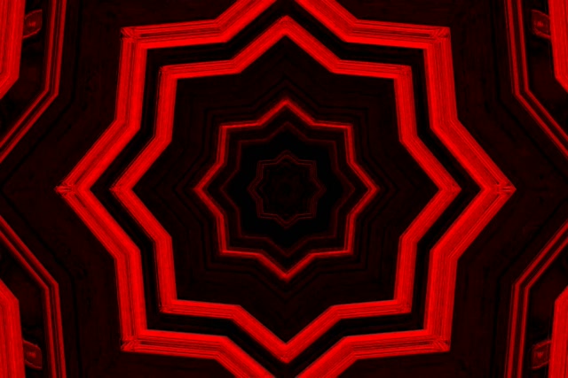 Tunnel Neon Rosso Stella Vortice VJ Loop 3:2 Surface 60fps Screensaver