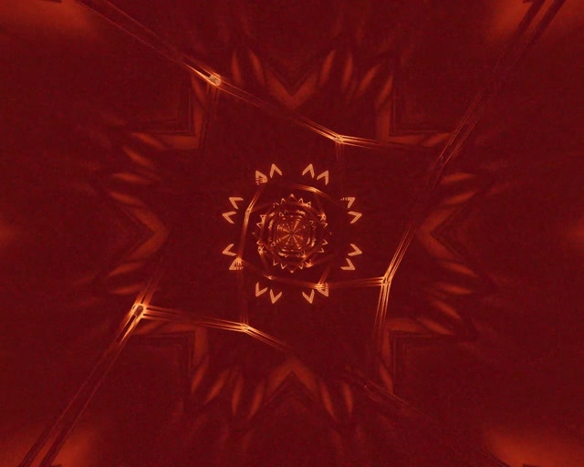 Tunnel Neon Stella Rame Mandala VJ Loop 5:4 Industrial 60fps Screensaver