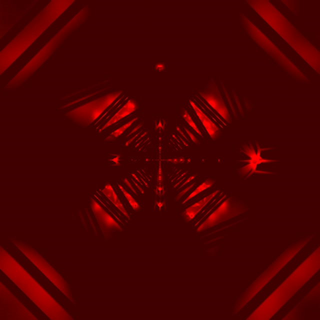 Tunnel Neon Rosso Caleidoscopio Vj Loop 1:1 Quadrato 60fps Screensaver