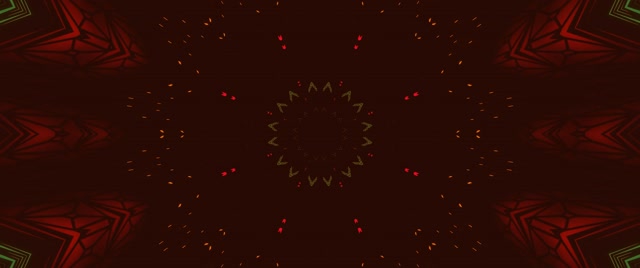 Caleidoscopio Stella Cremisi Tunnel Neon VJ Loop 2.39:1 Cinemascope 60fps Screensaver