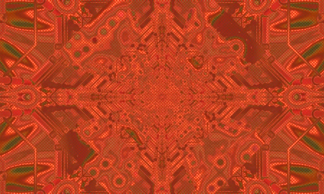 Caleidoscopio Rosso Tunnel Neon VJ Loop 5:3 Wide 60fps Screensaver