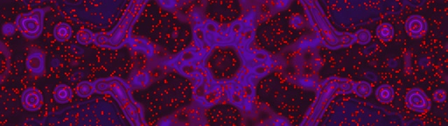 Tunnel Neon Blob Organico Viola Rosso VJ Loop 32:9 Super Ultrawide 60fps Screensaver