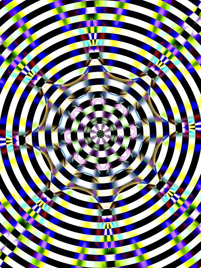 Neon Tunnel Kaleidoscope Vortex Loop 3:4 iPad Portrait 60fps Screensaver