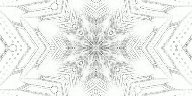 Tunnel Neon Frattale Bianco Salvaschermi 2:1 Univisium 60fps VJ Loop Salvaschermi PC