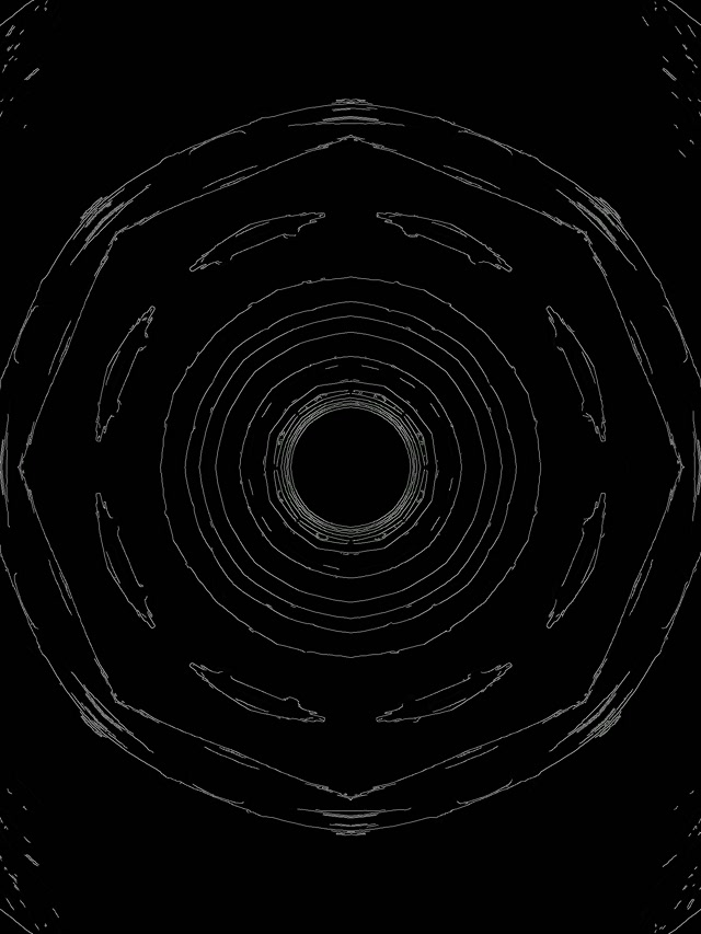 Tunnel Neon Vortice Ondulante Screensaver 3:4 iPad Portrait 60fps VJLoops