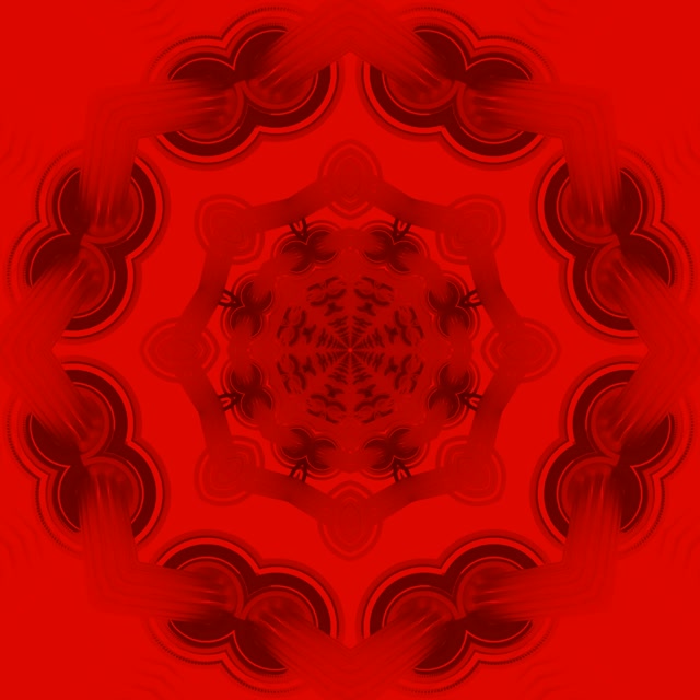 Mandala Rosso Tunnel Neon VJLoops 1:1 Quadrato 60fps Screensaver