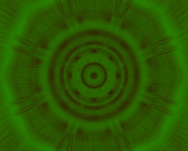 Tunnel Neon Verde Cerchi Ondulati VJ Loop 5:4 Industrial 60fps Screensaver