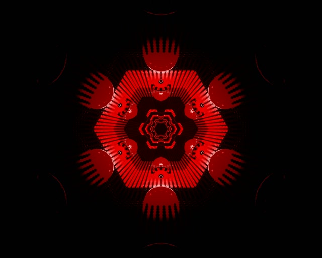 Tunnel Neon Esplosione Mandala Frattale VJ Loop 5:4 Industrial 60fps Screensaver