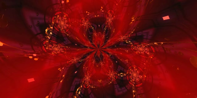 Neon Tunnel Kaleidoscope Burst VJ Loop 2:1 Univisium 60fps Screensaver