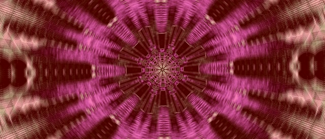 Neon Tunnel Pink Kaleidoscope Burst Vj Loop 21:9 Ultrawide 60fps Screensaver