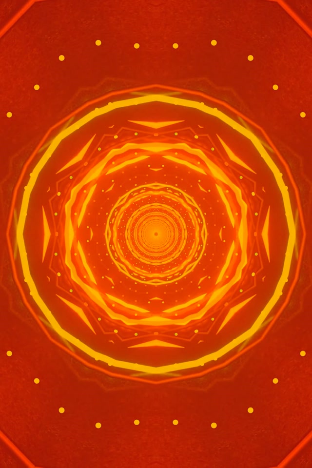 Tunnel Neon Infuocato Ottagono Vortice Screensaver 2:3 Photo Portrait 60fps Vj Loop