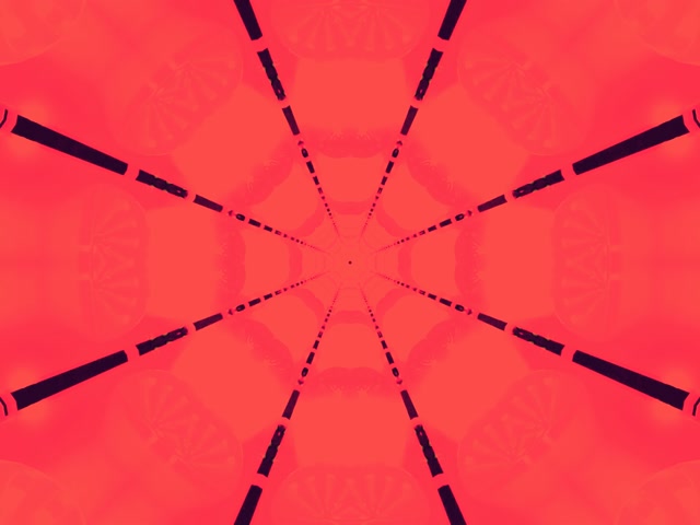 Vj loop Tunnel Neon Rosso Caleidoscopio Ragnatela Screensaver 4:3 Classico 60fps