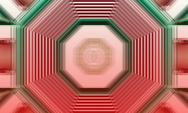 Octagonal Neon Tunnel | 5:3 Wide 60fps VJ Loop Screensaver Motion Background