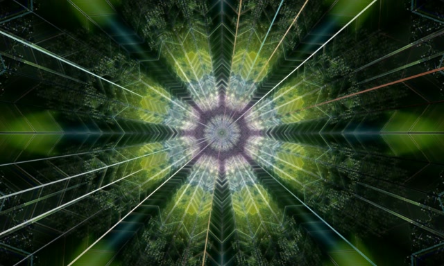 Radiant Neon Tunnel VJ Loop 5:3 Wide 60fps Screensaver Kaleidoscope Burst