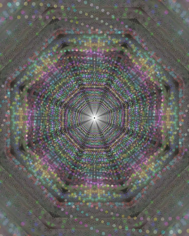 Pulsating Neon Tunnel Vortex 4:5 Instagram 60fps Screensaver Loop