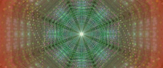 Kaleidoscopic Neon Tunnel VJ Loop 2.39:1 Cinemascope 60fps Screensaver