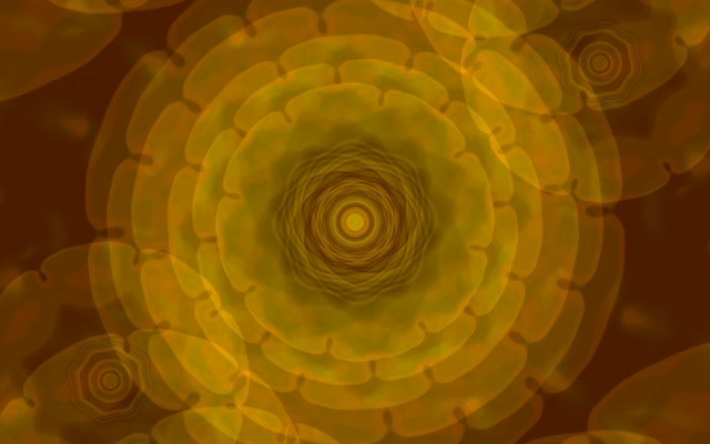 Rotating Golden Circles Neon Tunnel 16:10 MacBook 60fps VJ Loop Screensaver