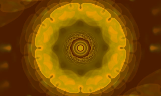 Pulsating Golden Neon Tunnel 5:3 Wide 60fps VJ Loop Screensaver