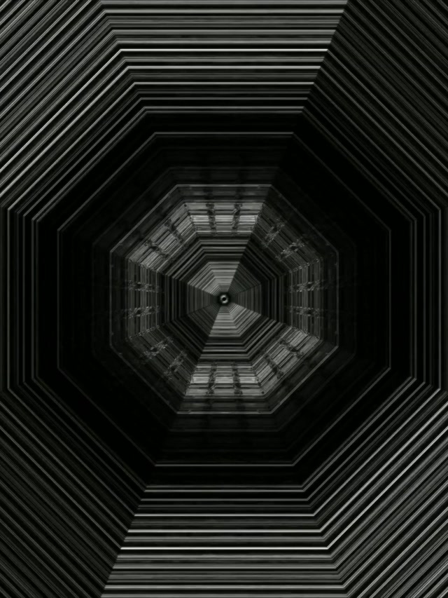 Octagonal Neon Tunnel 3:4 iPad Portrait 60fps VJ Loop Screensaver