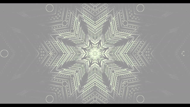Mandala Stella Grigia Astratta VJLoops - Sfondo Movimento Geometrico