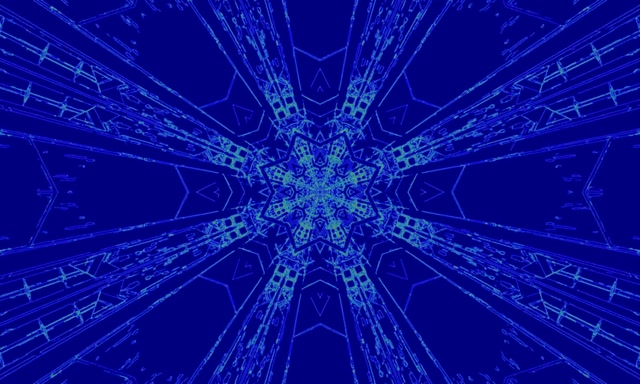 Tunnel Neon Blu Fiocco di Neve Screensaver 5:3 Largo 60fps Vj Loop