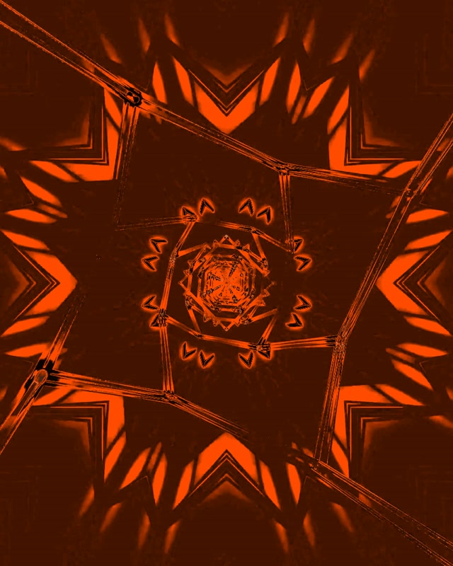 Frattale Rosso Caleidoscopio Tunnel Neon Vj Loop 4:5 Instagram 60fps Screensaver