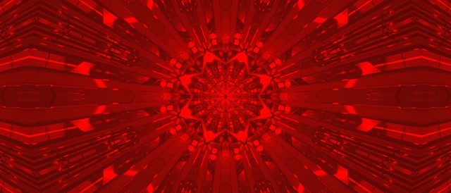 Frattale Rosso Caleidoscopio Tunnel Neon Vj Loop 21:9 Ultrawide 60fps Screensaver