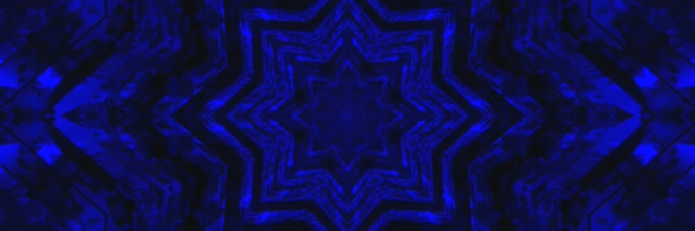 Salvaschermo Tunnel Neon Blu Stella 3:1 Triple Wide 60fps VJLoops