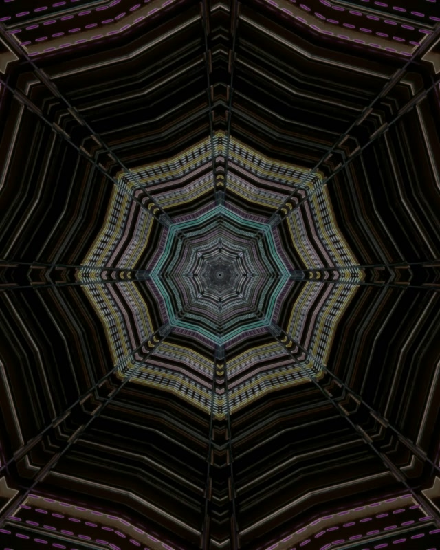 Tunnel Neon Screensaver 4:5 Instagram 60fps Stella Geometrica Scura VJLoop