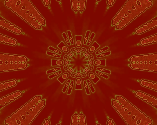 Tunnel Neon Esplosione Caleidoscopio Verde Oro 5:4 industrial 60fps Screensaver Vj Loop