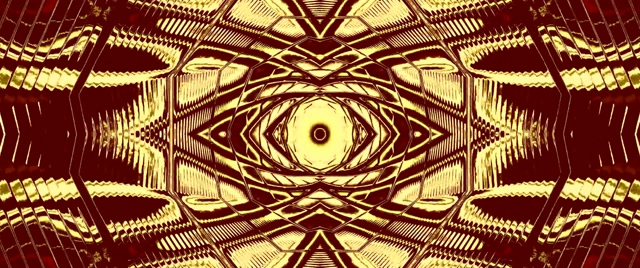 Tunnel Neon Caleidoscopio Oro Rosso Screensaver 60fps 2.39:1 Cinemascope VJ Loop