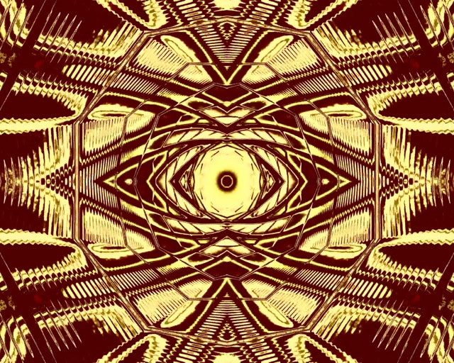 Tunnel Neon Occhio Oro Screensaver 5:4 Industriale 60fps VJ Loop