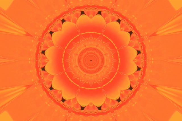 Tunnel Neon Mandala Arancione Salvaschermi 3:2 Surface 60fps VJ Loop